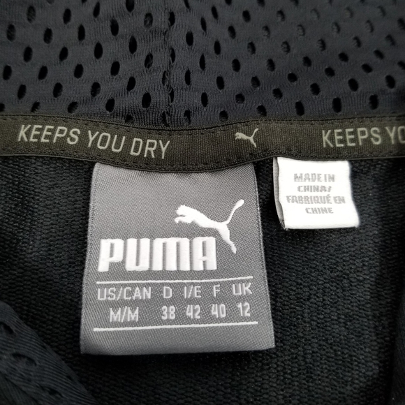 Puma Training Urban Cropped Hoodie Black and White Women's Size Medium - Picture 9 of 15